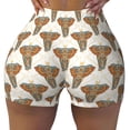 thumbnail image 2 of Lsque Retro elephants Pattern High Waisted Biker Shorts for Women-Tummy Control Fitness Athletic Workout Running Yoga Gym Shorts,Moisture-Wicking-X-Large, 2 of 8