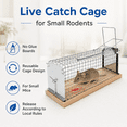 thumbnail image 5 of Humane Mouse Trap Cage 2 Pack, Reusable Live Catch Mousetrap for Indoor Outdoor Garage Kitchen Yard, 5 of 7