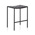 thumbnail image 1 of Soho Mid-century Modern Leather Weave Bar Stool (26-inch/ 30-inch), 1 of 4