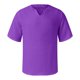 thumbnail image 4 of Men's Solid Color Pleated Quarter Sleeve Top Men's Retro V-Neck Top5XL, 4 of 5
