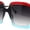 Red Black - Smoke, variant on Womens Mod Thick Plastic Rectangle Butterfly Designer Sunglasses Tortoise - Brown