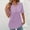 Purple, variant on YHAJDS Women Blouses Dressy Casual Short Sleeve Collared Solid Color Button Down Shirts