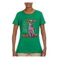 thumbnail image 3 of Dean Russo In My Mind Dog Lover Womens Graphic T-Shirt, Kelly, 3X-Large, 3 of 6