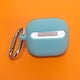thumbnail image 2 of Funda para Airpods 4 2024 Protectora Silicona Con Flores Grabadas() Verde, 2 of 5