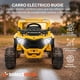 thumbnail image 3 of Carro Buggy Electrico Montable para Niños Carrito de Control Remoto y Manejo Directo con Luces Estereo y Pedales Funcionales con Control Remoto (Amarillo), 3 of 7
