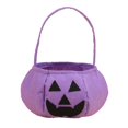 thumbnail image 2 of Halloween Pumpkin Candy Bag for Kids, Reusable Non-Woven Trick or Treat Bucket, Pumpkin Face Treat Snack Holder Basket with Handle for Halloween Party Favors, 2 of 8