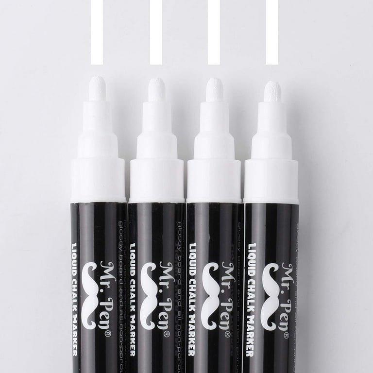 White Liquid Chalk Markers - 4 Pack