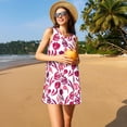 thumbnail image 3 of Disketp Tulips Flowers para Vestido sin Mangas para Mujeres, Vestidos de Verano para Mujeres, Casual y Holgado para la Playa, 3 of 7