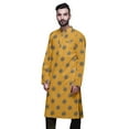 thumbnail image 4 of Atasi Mens Summer Kurta Shirt Printed Long Kurta Cotton Poplin Ethnic Shirt, 4 of 7