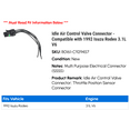thumbnail image 2 of Idle Air Control Valve Connector - Compatible with 1992 Isuzu Rodeo 3.1L V6, 2 of 3
