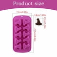 thumbnail image 3 of Purple Witch Hat Mold Daily pastry shaping making,biscuit moulds,Stainless steel-Purple, 3 of 5