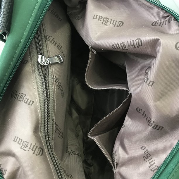 Bolsa de hombro para mamá, de viaje de gran capacidad, nailon para el trabajo (verde oscuro) Likrtyny Para Estrenar