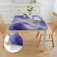 thumbnail image 2 of WYYP Swirl Abstract Brush Strokes Square Tablecloth for Picnic Dining Kitchen Farmhouse 100% Polyester Fiber 52*52, 2 of 8