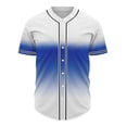 thumbnail image 1 of breaise Gradient Baseball Jersey Hip Hop Button Down Shirts Stitched Personalized Name Number for Men Boys Uniform Personalized Baseball Shirts Navy M, 1 of 5
