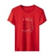 thumbnail image 4 of Tops con estampado de día de la madre de Pascua de manga corta con cuello redondo a la moda para mujer Fridja  bn7710, 4 of 7