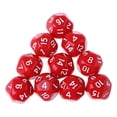 thumbnail image 4 of 10 dados acrílicos opacos D16 de 16 caras y 14 mm para juegos de rol. rojo, 4 of 7