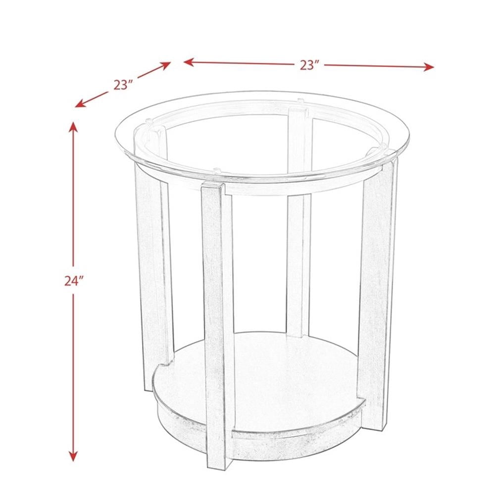 Picket House Furnishings Benton Round End Table