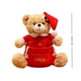thumbnail image 2 of 2026 Christmas Indoor Home Decor Christmas Bear Stuffed With Storage Cute Holiday Soft Santa Bear Keepsake With Drawstring Bag Cozy Ornament For Home Decor, 2 of 5