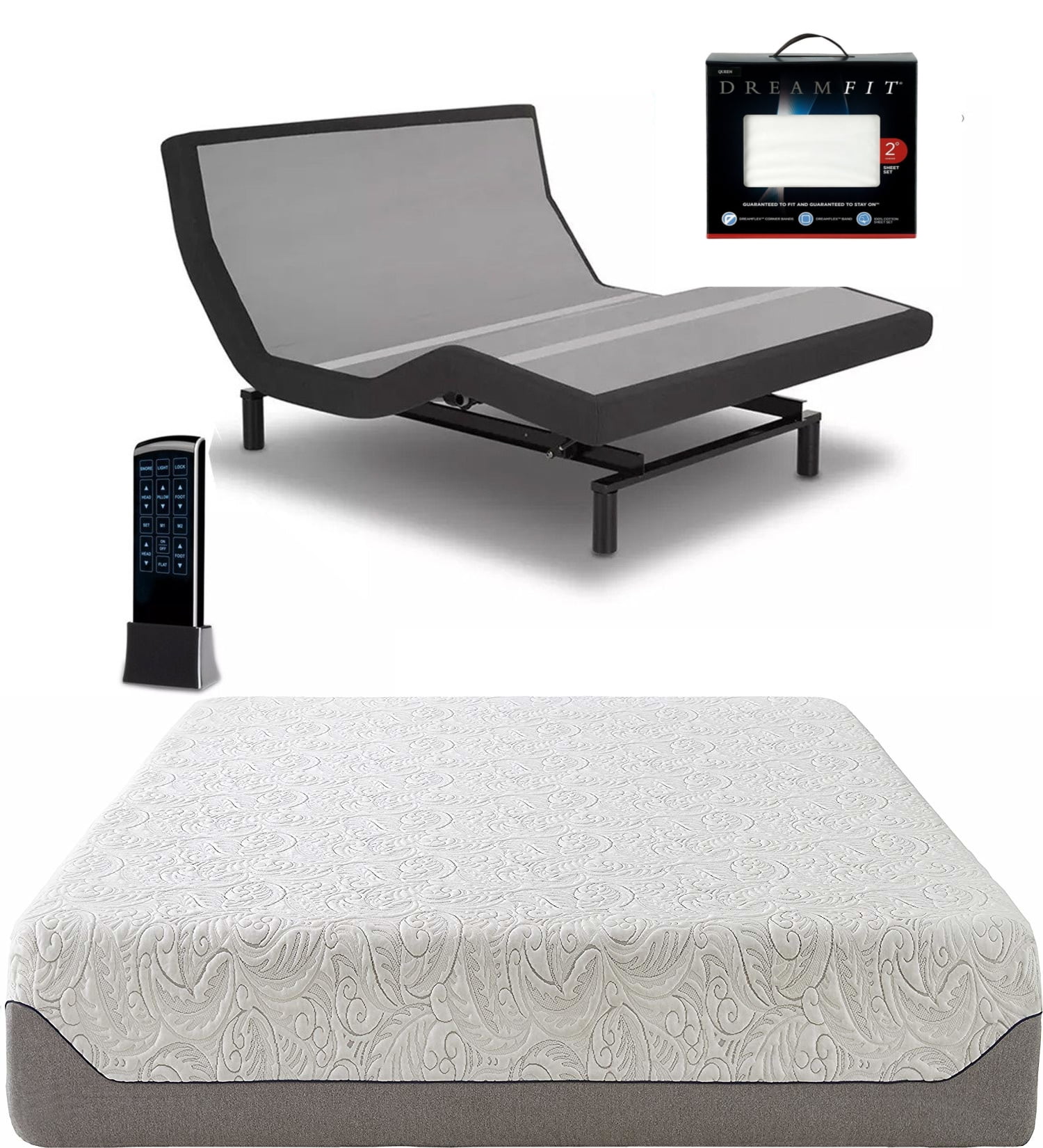 Dreamfit Sheets Twin Xl Boyd 12, Twin Adjustable Bed Set