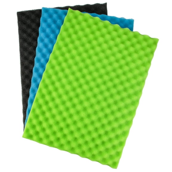 LTWHOME Fish Pond Foam Filter Sponge Set 25" X 18" Media (Pack of 1 Set)