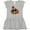 AC-Heather Grey, variant on Inktastic Thanksgiving Turkey Funny Girls Toddler Dress