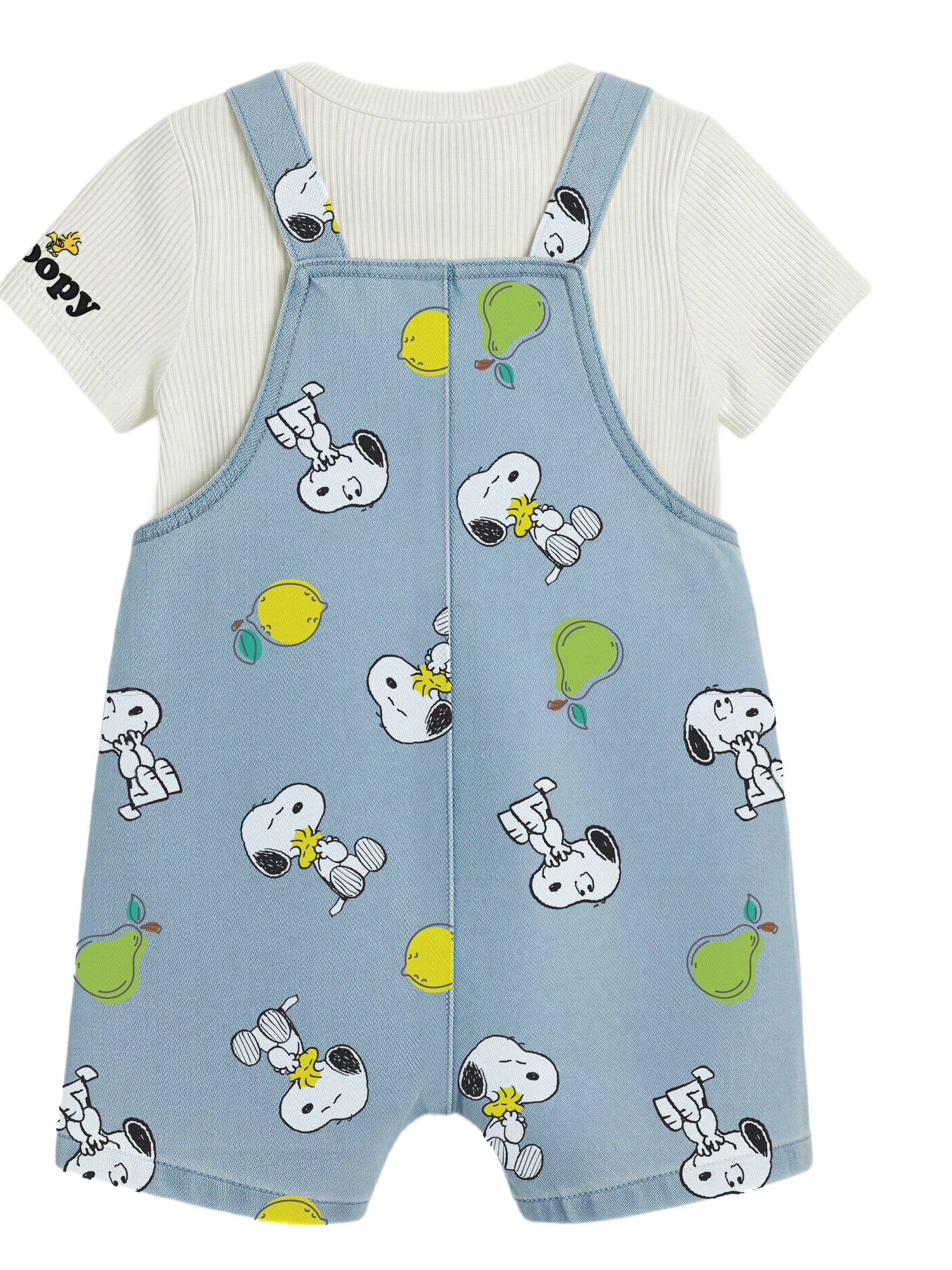 Peanuts Snoopy Baby Boy Shortall Set, Sizes 0/3 Months-24 Months