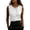 White, variant on U-Neck Spaghetti-Strap Tank Top, Women's Ice-Silk Satin Versatile Outerwear Top, Layering Base Layer for Blazers,Black,M