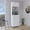 White, variant on Stylish Kitchen Microwave Cabinet - White/ Oak, 4 Legs, 1 Drawer, 2 Doors, Shelf In Oak For Sophisticated