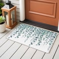 thumbnail image 4 of Rectangle Area Rugs 2 x 3 Ft, Teal Green Eucalyptus Leaves Non-Slip Residential Carpet, Spring Plants Leaves Country Indoor Crawling Mats Runner Rugs for Living Room/Dining Room/Bedroom, 4 of 8
