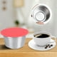 thumbnail image 3 of 2 Paquete Recargable Reutilizable Cápsula De Café De Acero Inoxidable Copa Compatible Con , Tapa De Silicona De Grado Alimenticio Para Máquinas, Cubierta De Polvo, 3 of 7