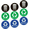 thumbnail image 3 of 9 pegatinas de reciclaje para botes de basura. Pegatinas de reciclaje para contenedores de basura. Calcomanías de 5 pulgadas para eventos comerciales., 3 of 8