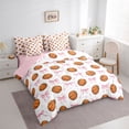 thumbnail image 2 of Erosebridal Cute Basketball Twin Bedding Sets for Kid, Pink Kawaii Bow Bedding Comforter Set, 7-Piece, 2 of 6