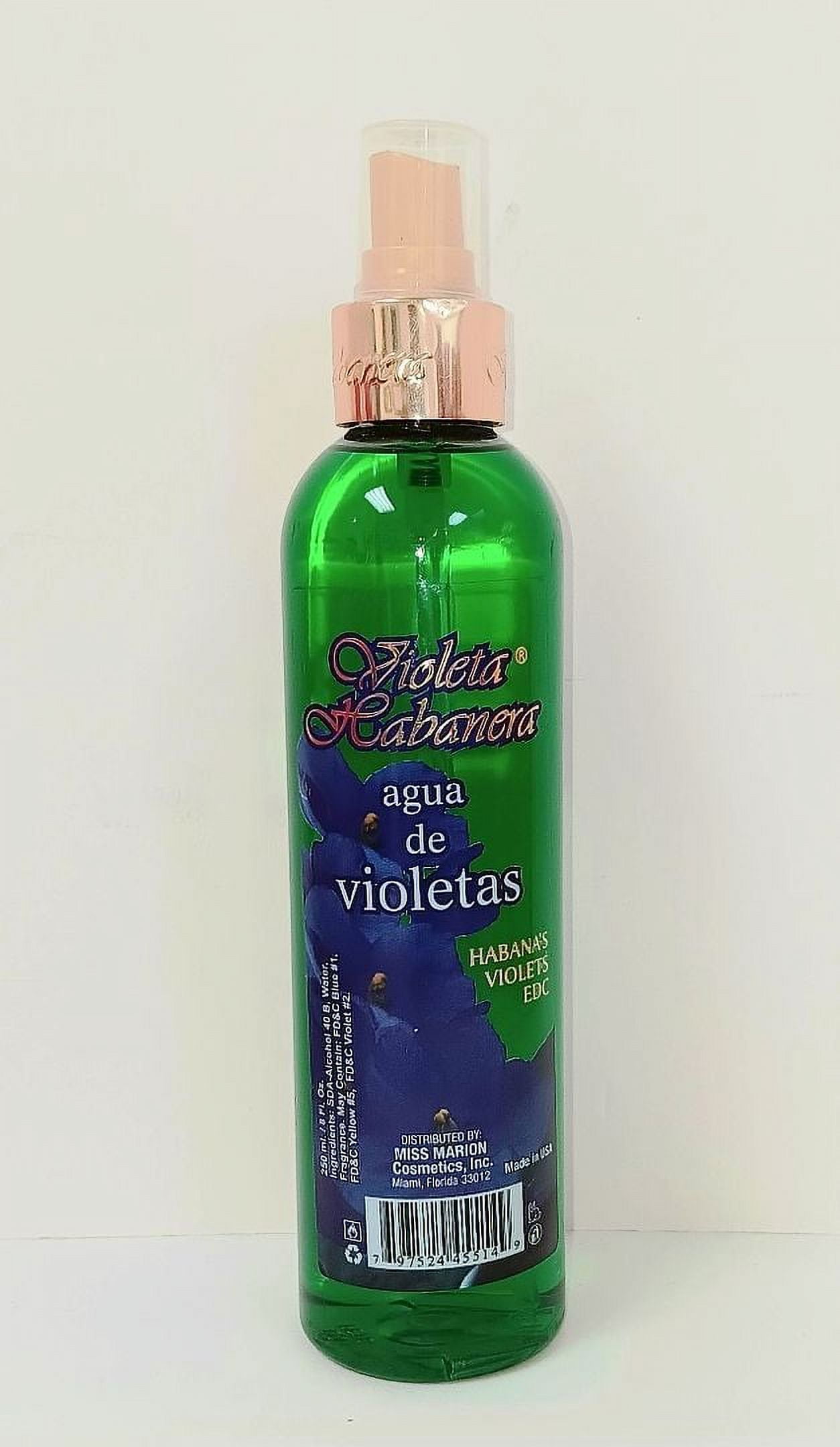2 pack) Violeta Habanera Havana's Violets Eau de Cologne 8 oz