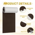 thumbnail image 3 of Parche de reparación de Twill para sofá, tienda, bolsa, parches autoadhesivos de 4x79in para ropa, manualidades de tela, kit para decoración de mochila y zapatos (marrón oscuro), 3 of 6