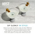 thumbnail image 4 of Host Glass Freeze Martini Glasses, Cooling Cups, 9 oz Set of 2, Gray, 4 of 9