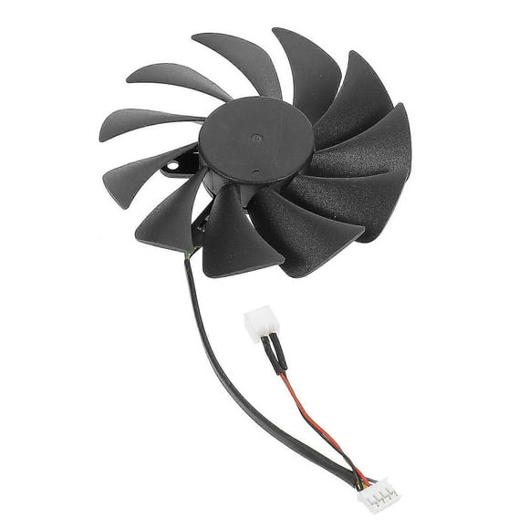 Gpu Cooling Solution Replacement Gpu Cooler Pla09215b12h For Graphics Card Heat Dissipation And Stabilize Performance Black 87x87x2Cm 1Set