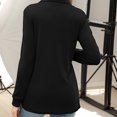 thumbnail image 6 of Weardear Womens Long Sleeve Tunic Tops for Leggings Casual Notch Collar Button Sweatshirts Pullover Shirts Tops, 6 of 6