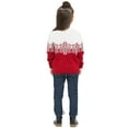 thumbnail image 3 of Kmbangi Chandails de Noël Assortis pour la Famille Imprimé Flocon de Neige Couleur Contrastée Col Roulé Manches Longues Pulls Tricotés, 3 of 9