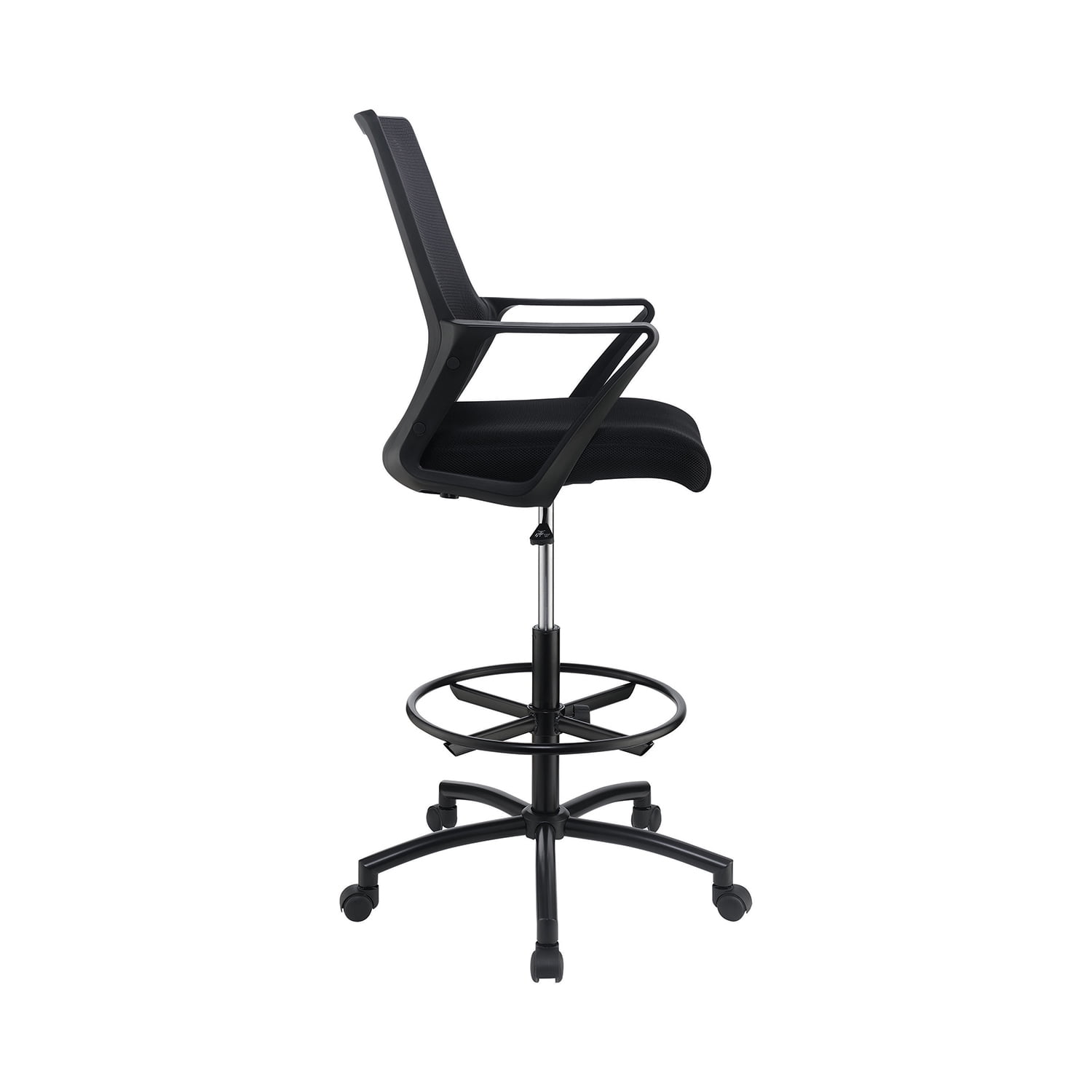 Adjustable Height Drafting Chair Black Walmart