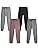 Black/Heather Grey/Charcoal Space Dye/Pink Space Dye