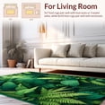 thumbnail image 2 of Flatwoven High Traffic Area Rug, Enchanted Jungle Leaf Design With Botanical Canopy, Non Slip, Stain Resistant, Washable Area Rugs for Living Room, Bedroom(Green, 8X10), 2 of 8