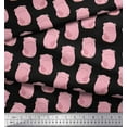 thumbnail image 2 of Soimoi Cotton Poplin Fabric Pig Animal Print Fabric by The Yard 42 Inch Wide, 2 of 3