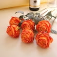 thumbnail image 2 of 6PC Artificial Flowers, Fire-Rose Fake Flower Bouquets for Home Decoration, 38cm Real-Like Artificial Roses for Wedding Party Office Decor, Vibrant Floral for Vase Centerpiece, DIY Decor Solution, 2 of 9