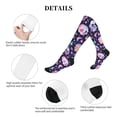 thumbnail image 5 of Lsque mushroom colorful Skull star Pattern Sport Compression Socks for Men & Women 15-20 mmHg Knee High Nurse Pregnant Running Medical and Travel Athletic, 5 of 6