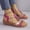 Pink, variant on Toe Loop Sandals wedge sandals for Women platform Flat Open Toe wedge sandals Arch Support Wedge Flat Heel Stability Medium Arch