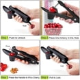 thumbnail image 4 of Cherry Olive Pitter Tool Cherry Stoner Pitter Core Remover with Lock Fruit Corer, 4 of 5