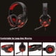 thumbnail image 4 of Bearachild Auriculares para juegos de graves ajustables, consola de juegos de ordenador profesional, sonido envolvente estéreo, auriculares para juegos con Cables de audio/vídeo azul negro Sin luz, 4 of 6