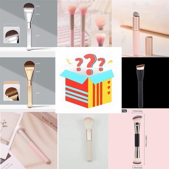 Professional Makeup Brush Surprise Box 8 Premium Brushes Random Single Travel Beauty Halloween Christmas Gift
