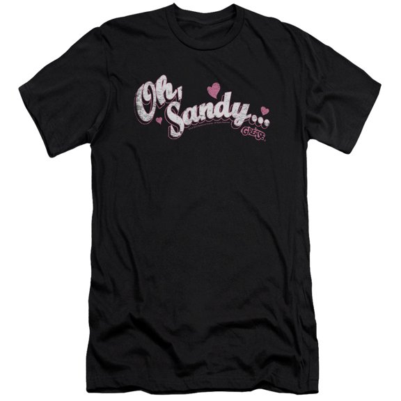 Grease Oh Sandy Adult 30/1 T-Shirt Black