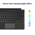 thumbnail image 4 of Wireless  Keyboard, 7 Color Backlit Type Cover with Multi  Touchpad Fit for Surfaces Pro 3, 4, 5, 6, 7, 7+ Portable Tablet, 4 of 7